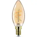 Philips LED-lyspære Vintage B35 Candle 270lm 3.1W/918 (25W) Dimmable Amber E14