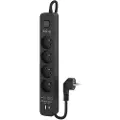 KERG M02523 Usb C/a Grenuttak Med 4 Uttak Og Bryter 3 M 16a