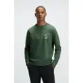 Hugo Boss for man. 50506119 Sweatshirt with green logo (S), Casual, Cotton