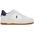 Ralph Lauren for man. 809971482001 Masters Court Leather Sneakers with white suede (41), Flat, Laces, Casual