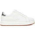 Ralph Lauren for woman. 802974379001 Ainsley Leather Sneakers with white piping (38), Flat, 1 to 3 cm, Laces, Casual