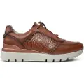 Pikolinos for woman. W9C-6607 Asturias brown leather trainers (39), Flat, Laces, Casual