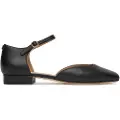 Ralph Lauren for woman. 802961793001 Emellie Leather Sandals black (39), Flat, 1 to 3 cm, Buckle, Casual, Party, Classic