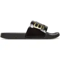 Emporio Armani unisex. 7X000108_AF15118 Flip-flops Maxilogo black, gold (43), Flat, None, Beachwear