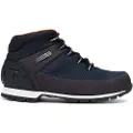 Timberland for man. TB1A1QKA0191 Euro Sprint navy waterproof mid-cut shoes (43.5), Flat, Laces, Casual