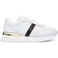 Tommy Hilfiger for woman. FW0FW08904 Leather Sneakers with TH monogram logo white (37), 1 to 3 cm, Laces, Casual