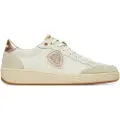Blauer for woman. S5OLYMPIA11 Leather Sneakers Olympia11 beige (38), Flat, Laces, Casual