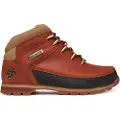 Timberland for man. TB0A2K84EJD1 Euro Sprint lace-up mid-calf leather boots orange (41), Flat, Laces, Sport, Outdoor, Sustainable