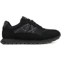 Armani Exchange for man. XM001960AF19388MC005 Trainers with contrasting black logo (40), Flat, Laces, Casual