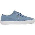 Tommy Hilfiger for woman. FW0FW08894 Canvas trainers with blue enamelled logo (40), Fabric, Flat, Laces, Casual