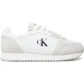 Calvin Klein Jeans for man. YM0YM01326 Trainers Retro Runner white (43), Flat, Laces, Casual