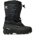 Sorel for woman/girl. 2114091010 Snow boots Youth Flurry black (34), Flat, Velcro, Outdoor, children's fashion