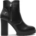 Refresh for woman. 17225701-NEGRO Ankle boots 172257 black (40), 8 to 10 cm, Zip, Casual