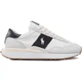 Ralph Lauren for man. 809878008002 Train 89 white leather sneakers (44), Flat, Suede, Laces, Casual