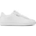 Puma Smash 3.0 L Sneakers, Shoes, White/Gold, 44