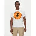 Save the Duck for man. DT0825M-BESY20 T-shirt Stampa white (XL), Casual, Cotton, Short sleeve