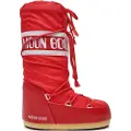 Moon Boot for woman. 80D1400440 Icon Nylon Boots red (42/44), Flat, None, Casual, Snow