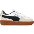 Puma Palermo Leather Sneakers Toddler, Shoes, White/Vapor Gray/Gum, 21
