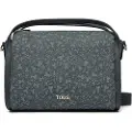 Tous for woman. 2002183848 City M. Kaos Mini Lines dark grey bag (OSFA), Casual, Polyurethane