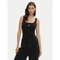 GUESS Slim Rib Emb Ermeløs T-skjorte