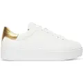 Tommy Hilfiger for woman. FW0FW08756 Leather tennis shoes white (40), 3 to 5 cm, Laces, Casual