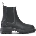 Timberland for woman. TB0A5ND70151 Cortina Valley mid-calf leather chelsea ankle boots black (37 W), Flat, None, Casual