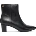 Ralph Lauren for woman. 802967842001 Demi Burnished Leather Ankle Boots black (35), 3 to 5 cm, Zip, Casual