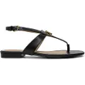 Ralph Lauren for woman. 802959145001 Everley leather sandals black (38), Flat, Buckle, Casual