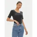 Gant for woman. 4203491 Scoop T-shirt black (XL), Casual, Cotton, Short sleeve