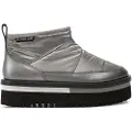 Tommy Hilfiger for woman. EN0EN02689 Silver Nylon Ankle Boots (37), Flat, 3 to 5 cm, None, Casual