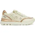 Pikolinos for woman. W4R-6622C1 Off-white Cantabria Leather Sneakers (39), 3 to 5 cm, Zip, Casual