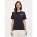 Tommy Hilfiger Reg Gold Button Kortarmet T-skjorte