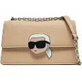 Karl Lagerfeld for woman. A1W30498 Square beige bag (OSFA), Casual, Polyurethane