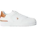Ralph Lauren for man. 809923071002 Masters Court white leather trainers (44), Flat, Laces, Casual