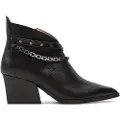 Hispanitas for woman. HI243597 Sidney Leather Ankle Boots black (39), 5 to 8 cm, Zip, Casual