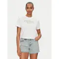 GUESS Cn Cropped Washed Logo Kortarmet T-skjorte