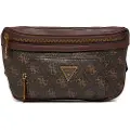 GUESS for man. HMEVZLP3231 Vezzola Smart bum bag logo 4G brown (OSFA), Casual, Polyurethane
