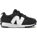 New Balance unisex for kids. NW327V1 Shoes 327 black (20), Flat, Laces, Casual, children's fashion