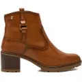 Pikolinos for woman. W7H-8817 Brown Llanes Leather Ankle Boots (40), 5 to 8 cm, Zip, Casual