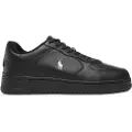 Ralph Lauren for man. 809891791002 Masters Coury Leather Sneakers black (46), Flat, Laces, Casual
