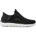 SKECHERS for man. 232457 Slip-on shoes: Summits - High Range black (43), Fabric, 3 to 5 cm, Laces, Casual
