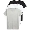 Ralph Lauren for man. 714830304002 Pack 3 T-shirts Crew white, grey, black (XXL), Casual, Homewear, Cotton, Short sleeve