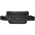 GUESS for man. HMEVZLP3231 Vezzola Smart bum bag logo 4G black (OSFA), Casual, Polyurethane