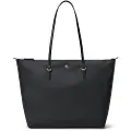 Ralph Lauren for woman. 431950007002 Keaton large nylon tote bag black (OSFA), Casual, Sustainable, Recycled nylon