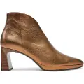 Hispanitas for woman. HI243576 Golden Menorca leather ankle boots (36), 5 to 8 cm, Zip, Casual