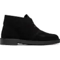 Clarks for man. 26153527 Desert leather ankle boots black (41), Flat, Laces, Casual