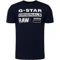 G-Star Graphic 8 Ribbed Neck Kortarmet T-skjorte