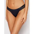 Tommy Hilfiger for woman. UW0UW02473 Exclusive Thong Navy Lace Detail (XL), Homewear, Nylon