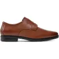 Clarks for man. 26162017 Howard Walk brown leather shoes (42), Flat, Laces, Casual