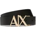 Armani Exchange for man. 951017CC50571820 Leather belt black, navy (36), Casual, Classic
